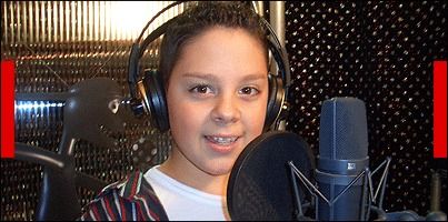 Pino im Tonstudio beim Kiddy Contest